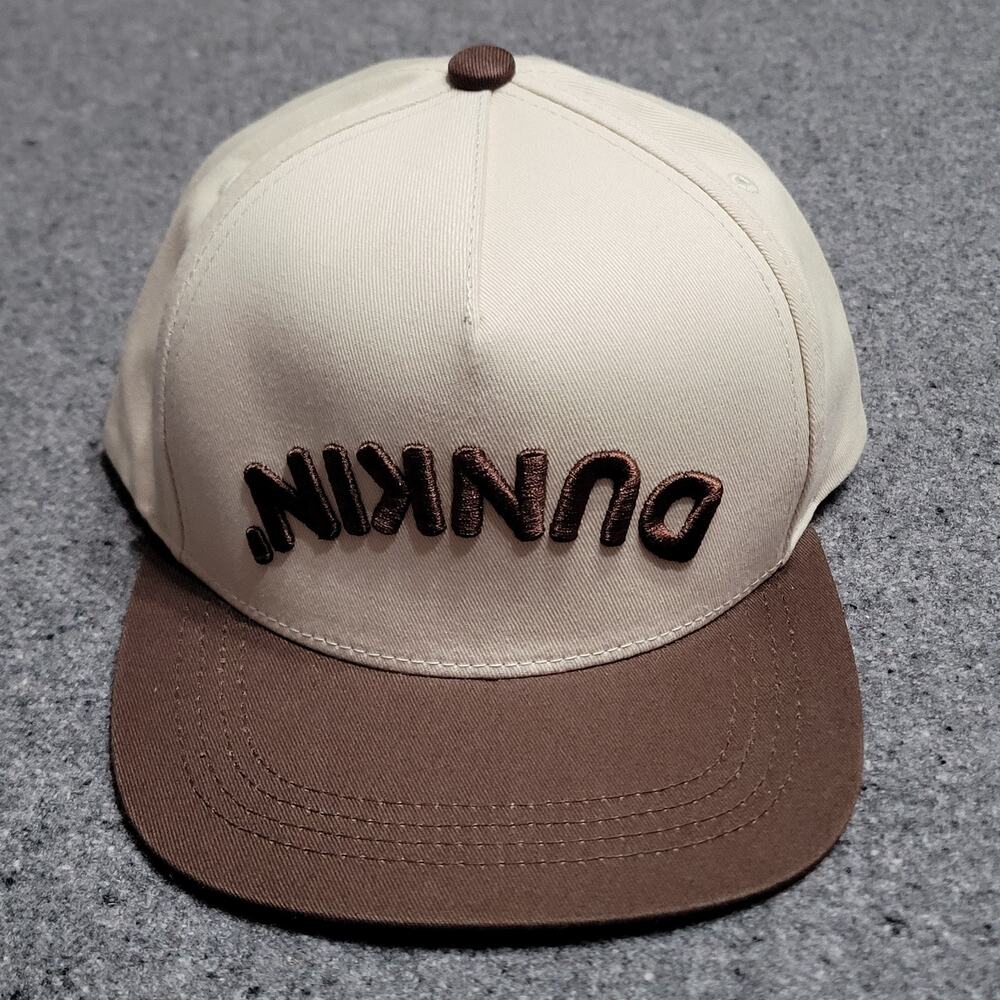 Dunkin Donuts Hat Baseball Cap Brown Cream Upside Down 2025 Limited Edition